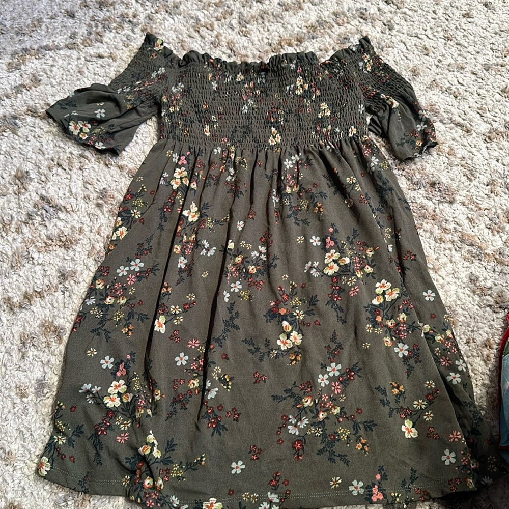 Floral off the shoulder dress